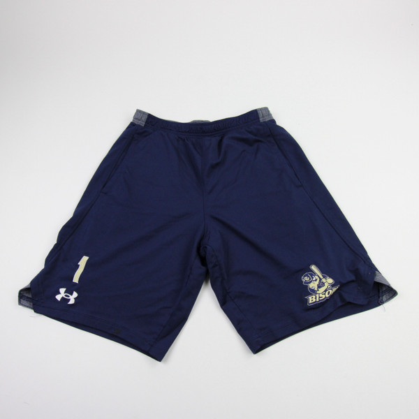 Gallaudet Bison Under Armour Practice Shorts Men's Navy Used M SHOR-042069