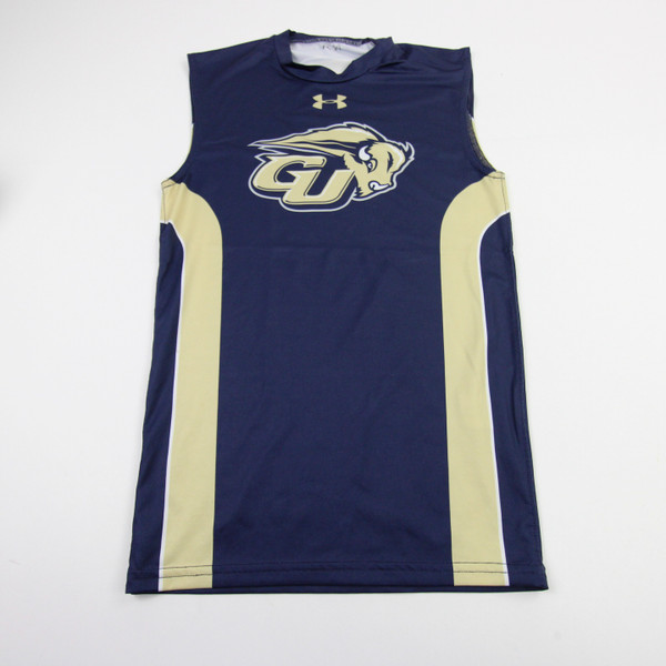 Gallaudet Bison Under Armour Compression Top Men's Navy Used M TOPS-194495