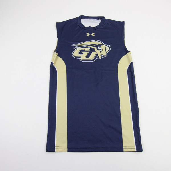 Gallaudet Bison Under Armour Compression Top Men's Navy Used M TOPS-194494