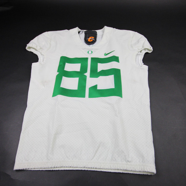 Oregon Ducks Nike Game Jersey - Football Men's White Used 44 JRSY-012513