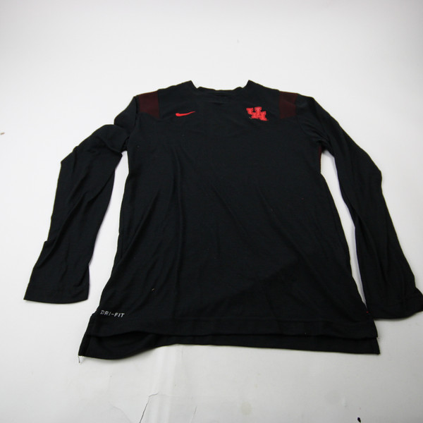 Houston Cougars Nike Long Sleeve Shirt Men's Black Used M TOPS-195151