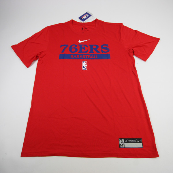 Philadelphia 76ers Nike NBA Authentics Dri-Fit Short Sleeve Shirt TOPS-195497
