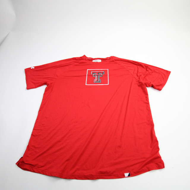 Texas Tech Red Raiders Vintage Long Sleeve Tee - Men's Tri-Blend Shirt, Heather Gray, X-Large | Officially Licensed