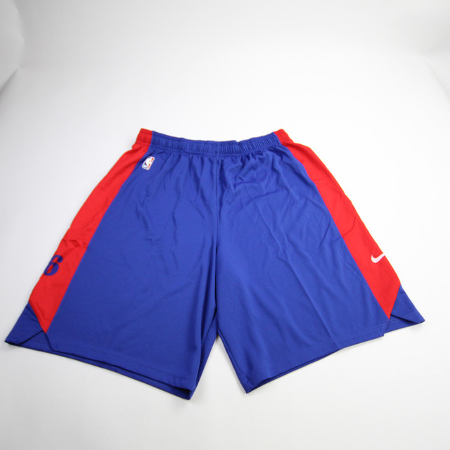 red and blue nike shorts