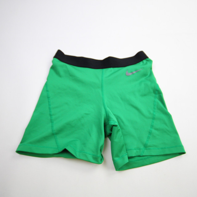 green nike compression shorts