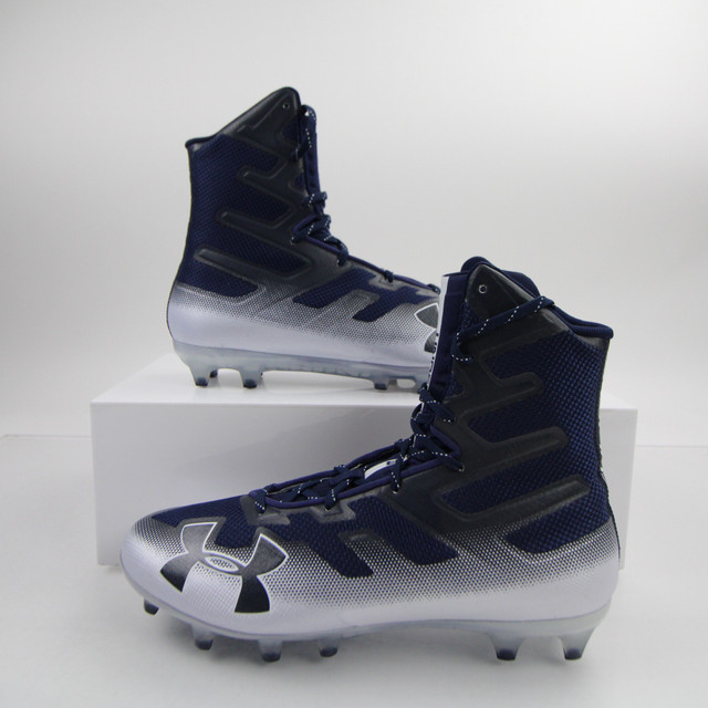silver under armour football cleats