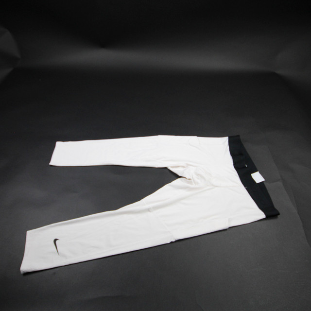nike men's white compression pants