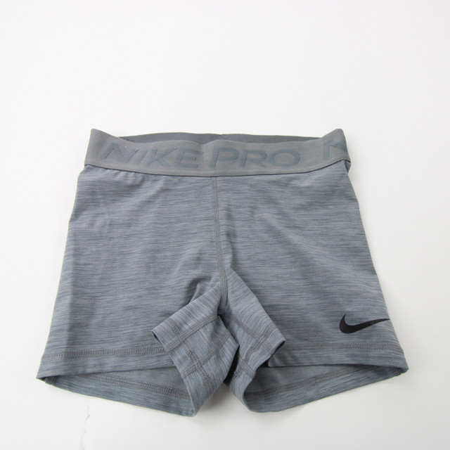 nike pro shorts gray