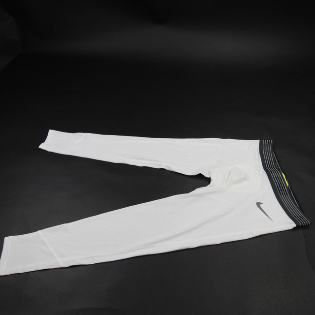 nike men's white compression pants