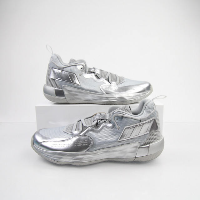 adidas gazelle silver green womens adidas Anthony Edwards 1 Low Metallic Grey Shoes 9.5 main image 1