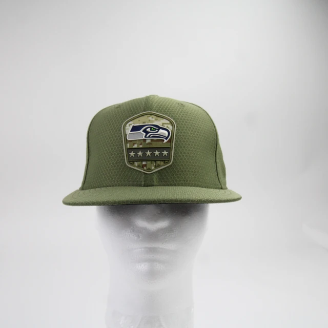 Casquette New Era Seattle Seahawks – 9Twenty Ajustable – On Field 2018 Salute To Service – Vert – 100% Polyester