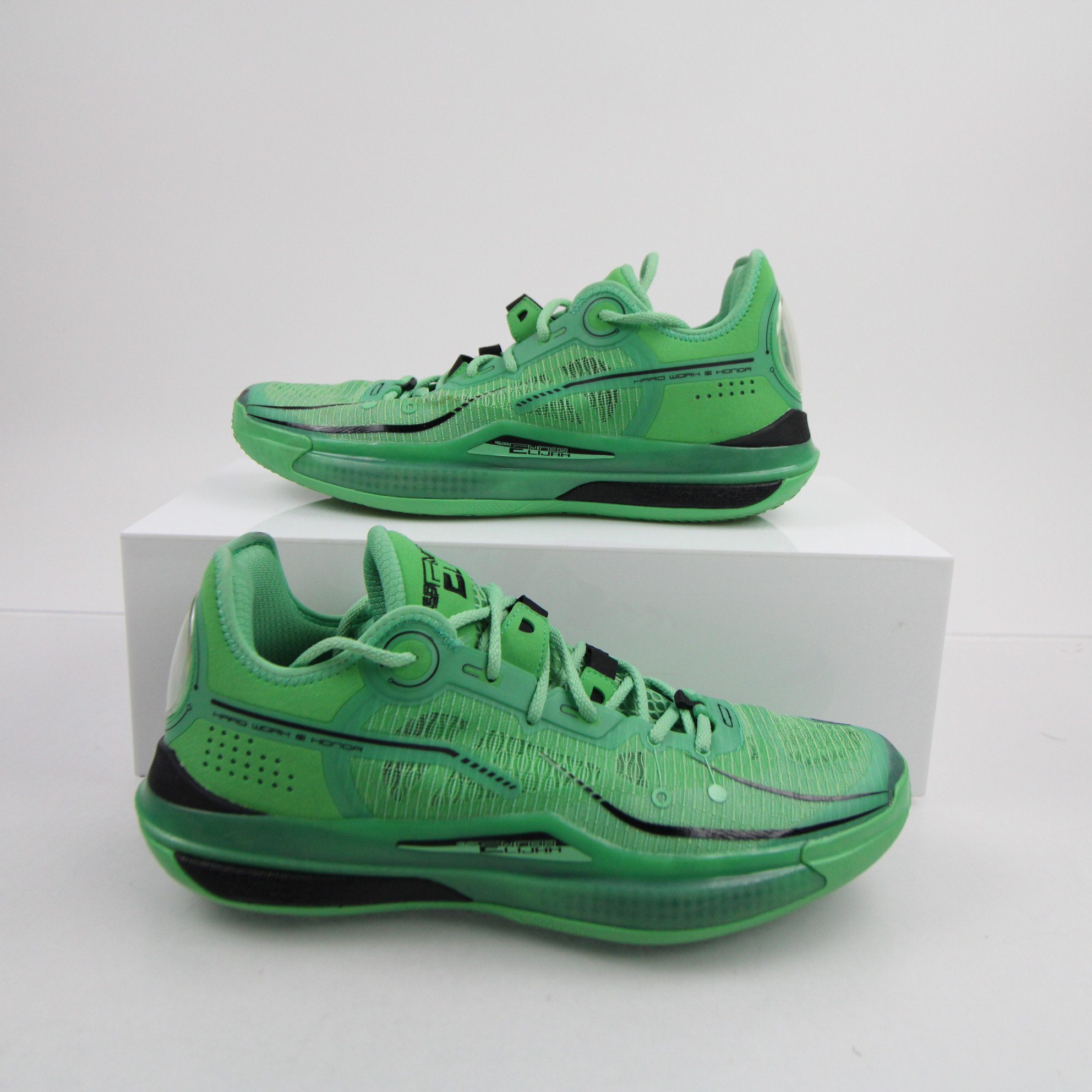361 Degrees Basketball Shoe Men's Green Used 12.5-SHOE-017195