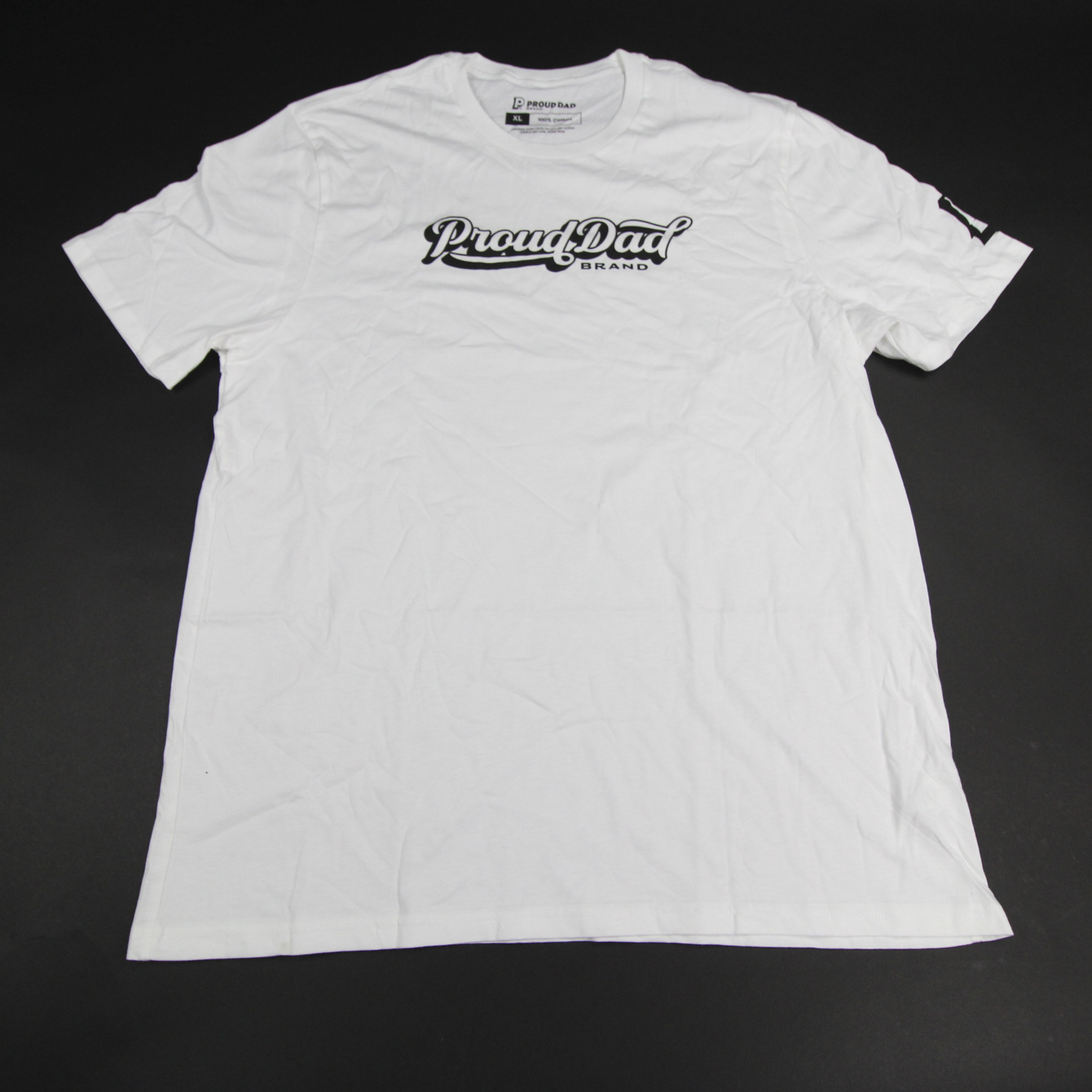 Proud Dad Philadelphia Eagles Dad Shirt Proud Dad Brand Short Sleeve Shirt  Men's White Used XL-TOPS-144479