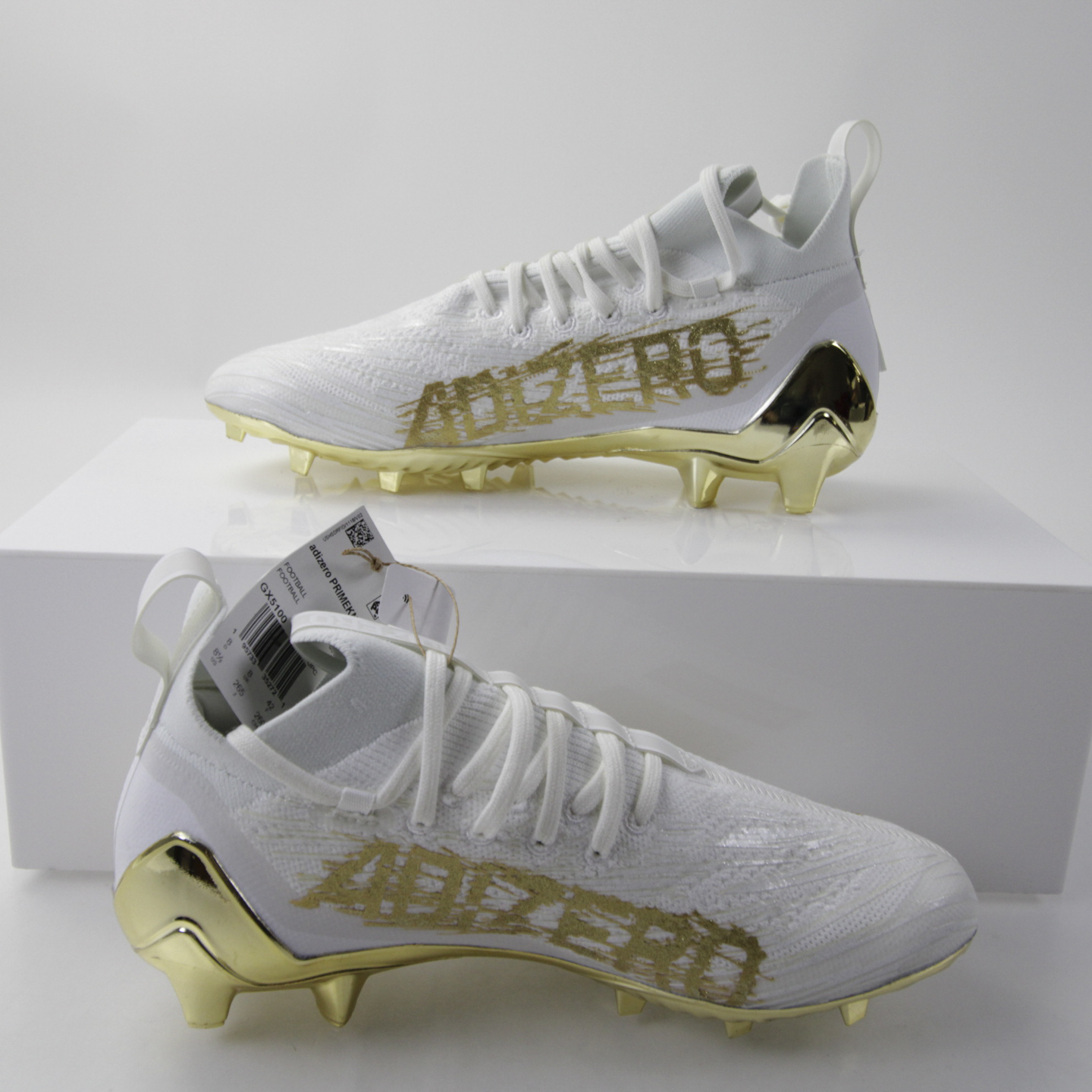 adidas adizero Football Cleat Men's White/Gold New without
