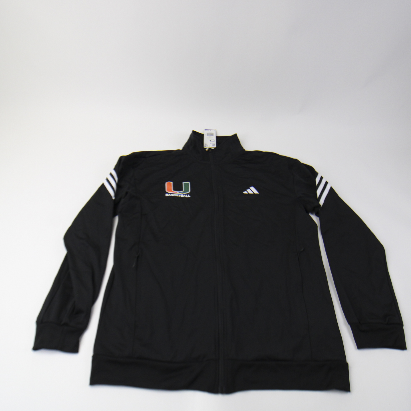 Miami Hurricanes adidas Aeroready Jacket Men's Black New L-TOPS-152166
