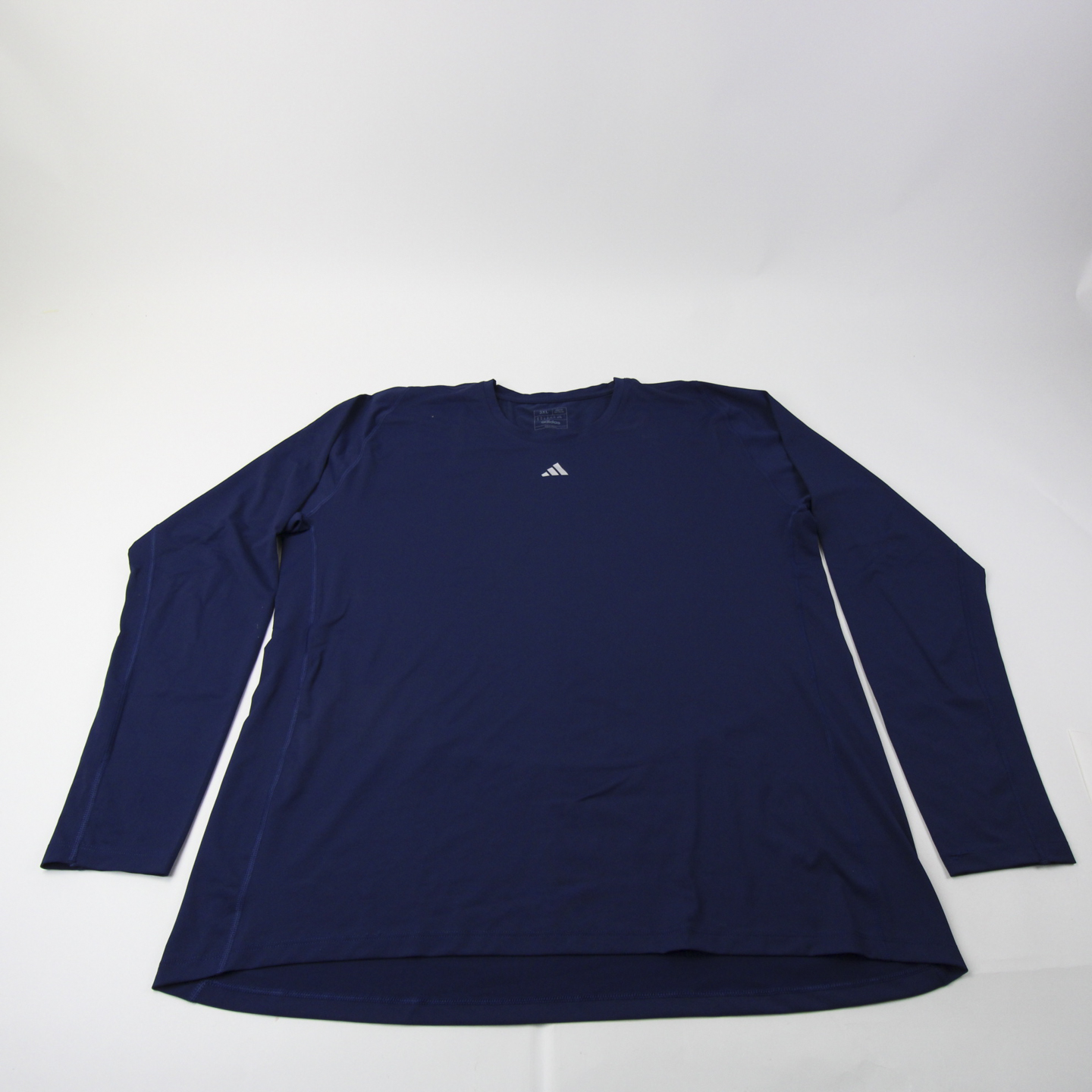 adidas Long Sleeve Shirt Men's Navy Used 3XL-TOPS-154339