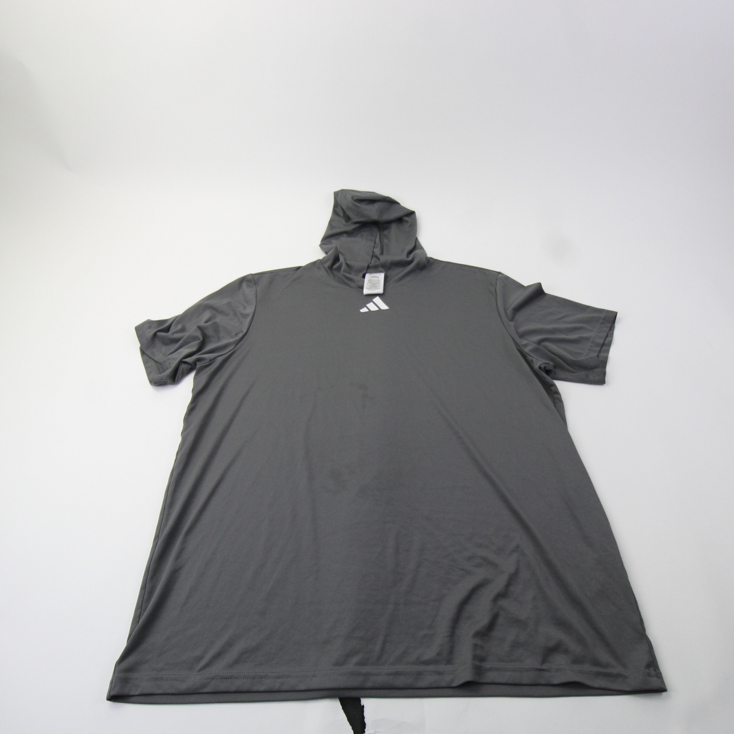 adidas Short Sleeve Shirt Men's Gray Used XL-TOPS-169554