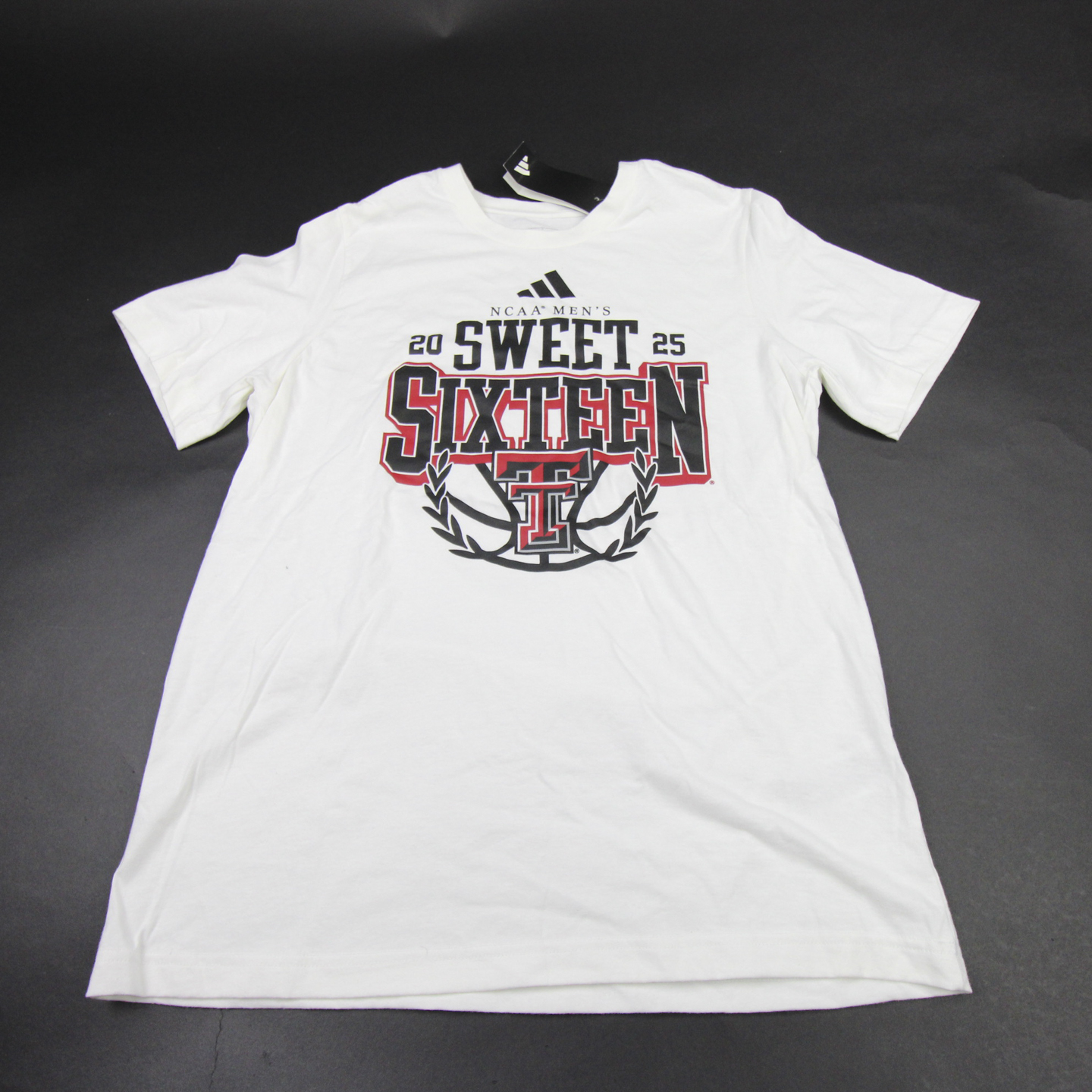Texas Tech Red Raiders adidas Short Sleeve Shirt Men's White New