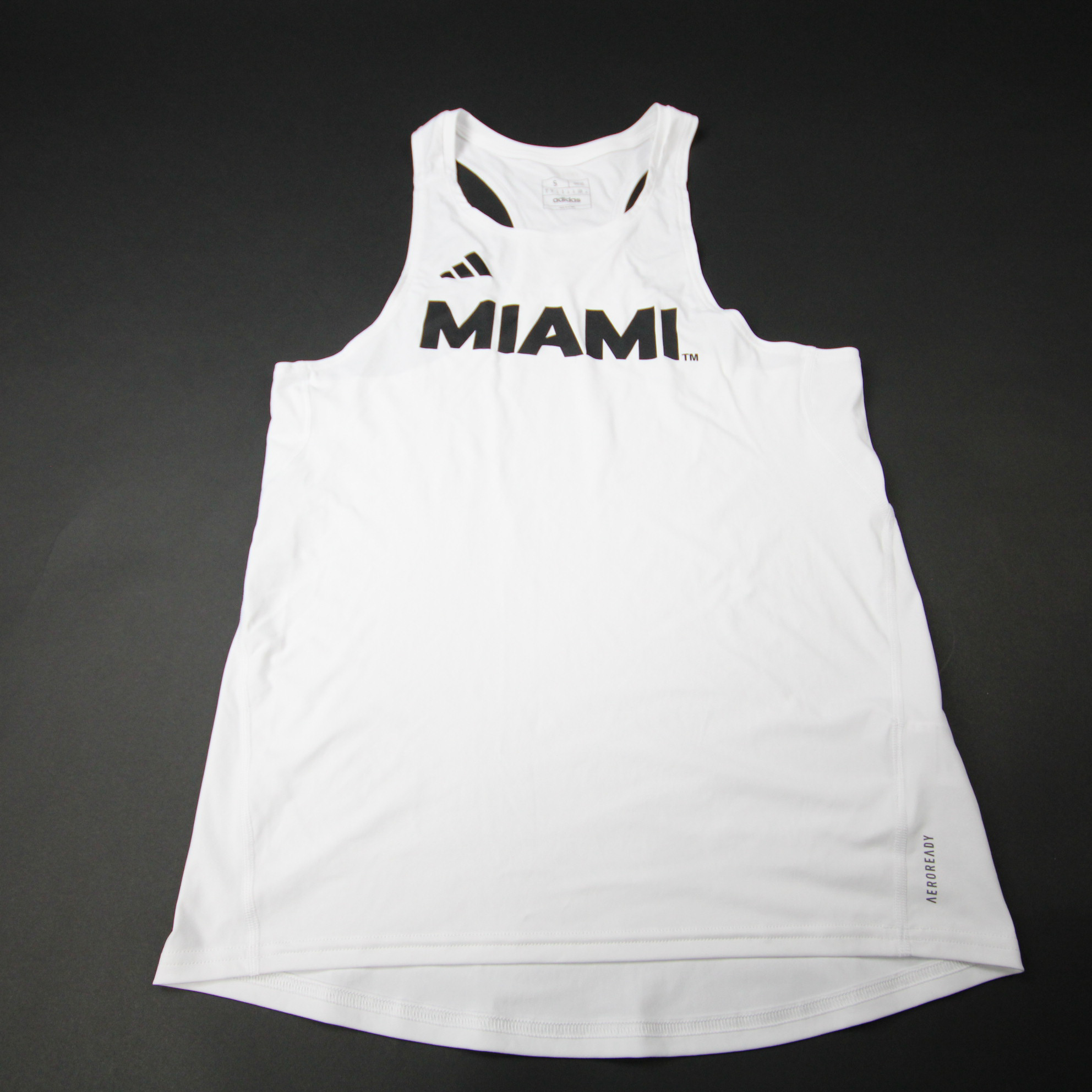 Miami Hurricanes adidas Sleeveless Shirt Women's White Used S