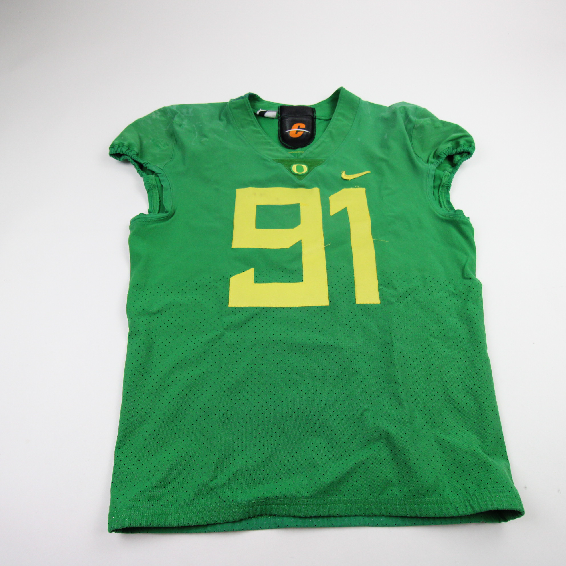 Oregon Ducks Nike Game Jersey - Football Men's Green Used 44