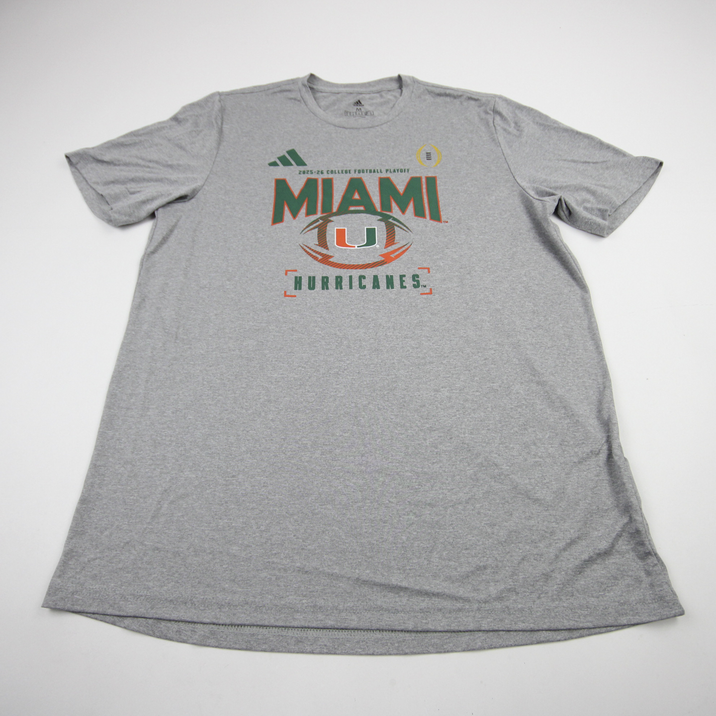 Miami Hurricanes adidas Short Sleeve Shirt Men's New without Tags M