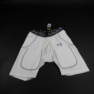 Under Armour Compression Shorts Men's White New with Tags XL