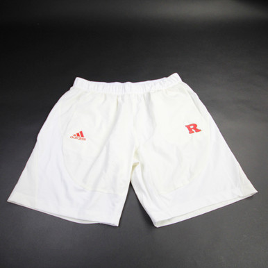 Rutgers Scarlet Knights adidas Practice Shorts Men's Off-White New