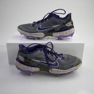 TCU Horned Frogs Nike Alpha Huarache Baseball Cleat Men's Gray
