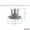 Jet Insert WW Mini 2-9/16 In Twin Roto Txt Scal White