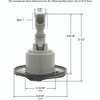 Jet Intl WW Mini StormSwirl3-5/16"fdMassageSS/BlkThd