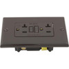 GFCI Leviton 20A SPST Plugface Brown