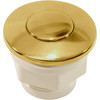 Air Button CMP Low Profile 1-1/2"hs 2"fd Polished Brass 25025-003-000