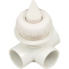 Diverter Valve WW 1" 3 Port Top Mount Horizontal White