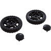 Wheel Assembly Aqua Products 2670BK Drilled S2670BK-H