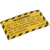 Warning Label PacFab Pent Nautilus Plus/Triton C-3Air Rlf 272546