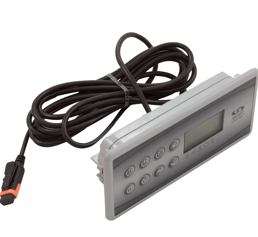 Gecko 0607-007067 Control Panel K8 8 Button 3 Output LCD in.k8