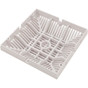 Main Drain Grate Waterway 9" x 9" Square White