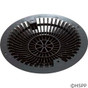 Main Drain Grate Retro 8" Round Moflow with Hardware Black