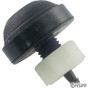 Air Microbellow Herga Raised Cone 3/8"Hs 3/4 In Black