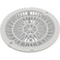 7-3/4" Galaxy Drain Cover With Screw Pack White