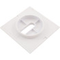 Deck Jet (J-Style) Square Cover White