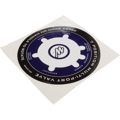 Decal Waterway 1-1/2" Top Mount Valve