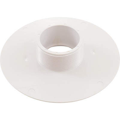 Wall Fitting 6" dia 2-3/8"hs 2"mpt-1-1/2"s White