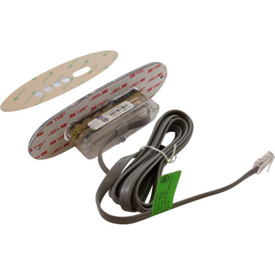 Topside BWG VL260 4 Btn Oval LCD 10ft w/Overlay Gray