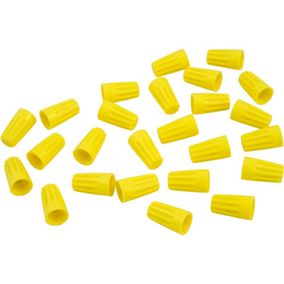 Wire Nut Connector 18-10 AWG Yellow Quantity 25