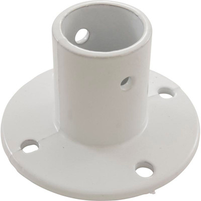 Deck Flange Perma Cast For Slide 1.9" White/Aluminum