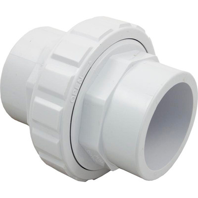 Union 1-1/2" Slip x 2" Spigot Flush White