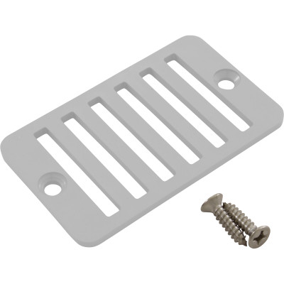 Rectangular Grate W/ Screws(Wh) 25533-000-010