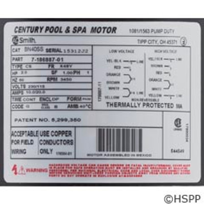 Pump Aqua Flo Xp2E 2 HP 115V 230V 1-Spd 48Fr 2"