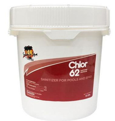 Chlor 62 Chlorine Sanitizer for Pools and Spas 8 Lbs 47239985